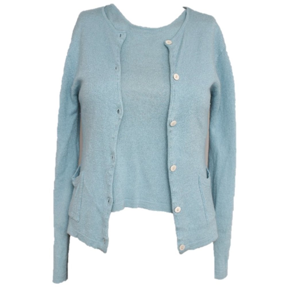 Emanuel Ungaro 2 Pc Cardigan & Sweater Tank Set S